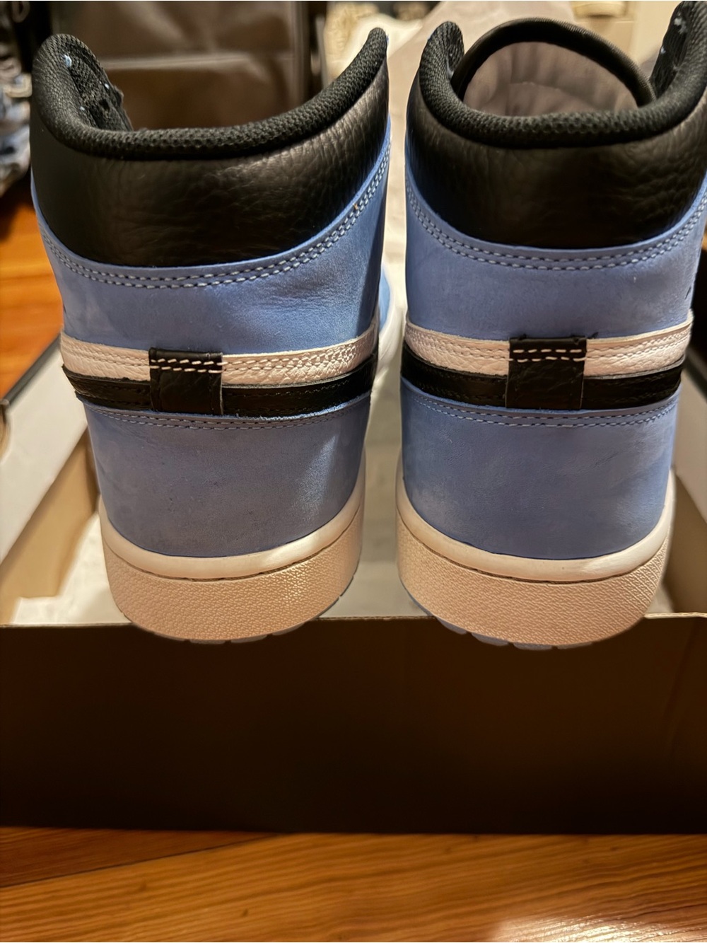 Nike Jordan Golf Sneakers, UNIVERSITY BLUE/BLACK-WHITE, size 12 - Picture 4 of 6